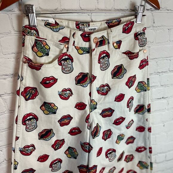 WRANGLER READ MY LIPS JEANS BARREL 652 HIGH RISE BARREL - HTF RARE SIZE 27 - Picture 4 of 14